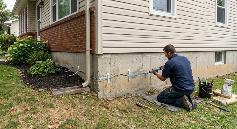 Cracked Foundation Repair in Brandenburg, KY