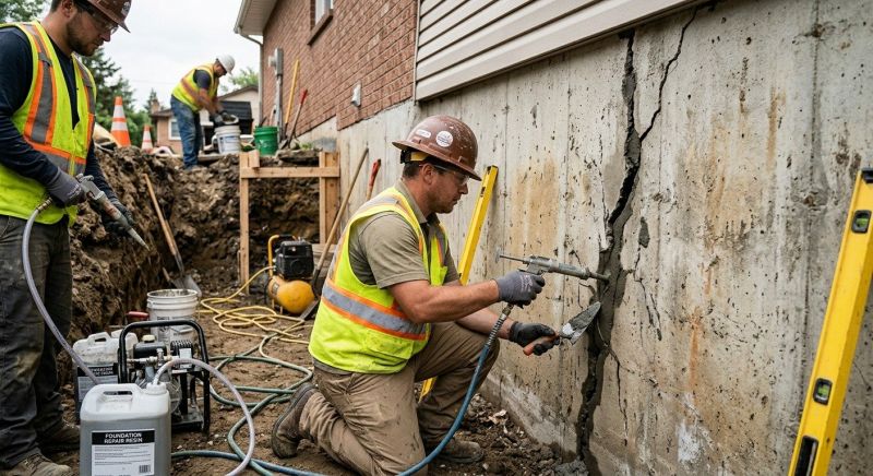 Cracked Foundation Repair in Hardin County, KY