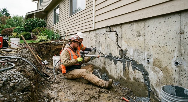 Cracked Foundation Repair in Mount Washington, KY