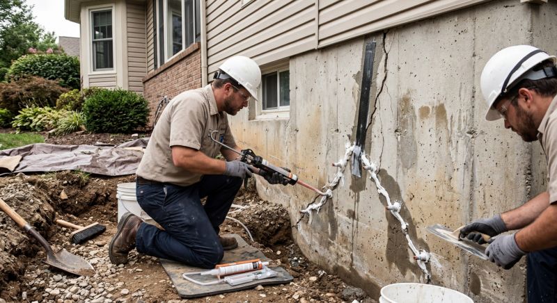 Cracked Foundation Repair in Vine Grove, KY