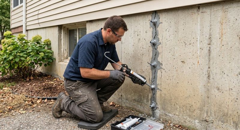 Foundation Crack Sealing in Bullitt County, KY