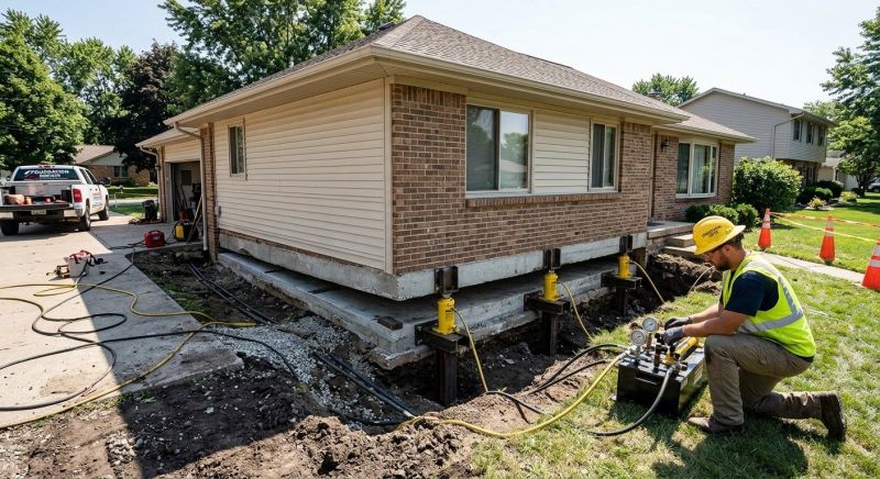 Foundation Lifting in Jeffersonville, IN