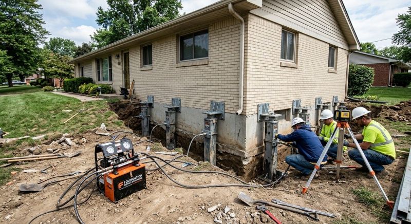 Foundation Pier Leveling in Bullitt County, KY