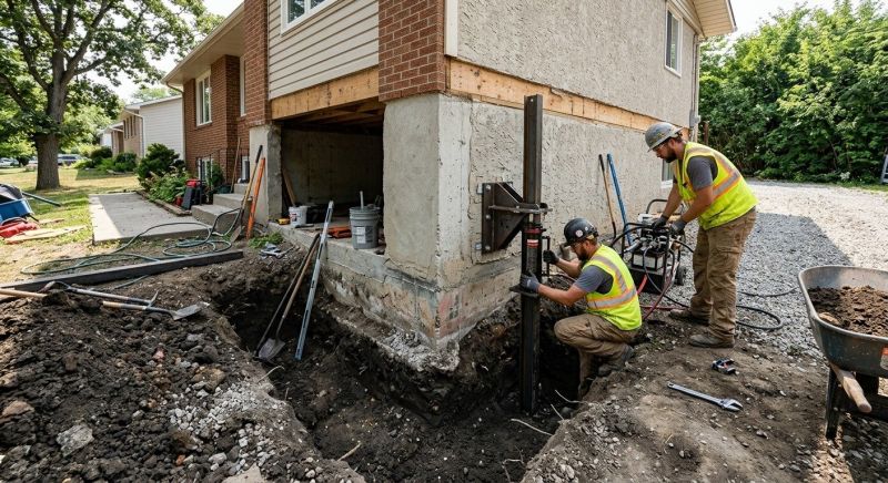Foundation Pier Repair in Bullitt County, KY