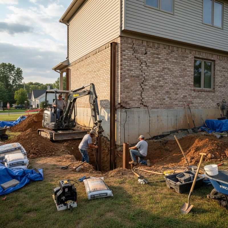 Foundation Structural Repair in Jeffersonville, IN