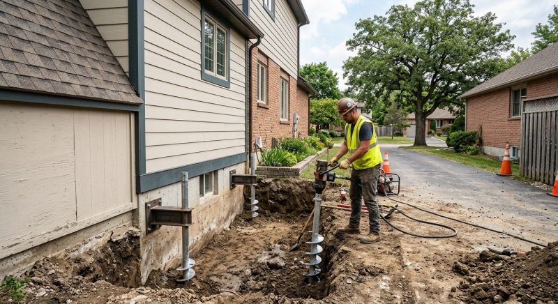 Helical Pile Installation in Bullitt County, KY