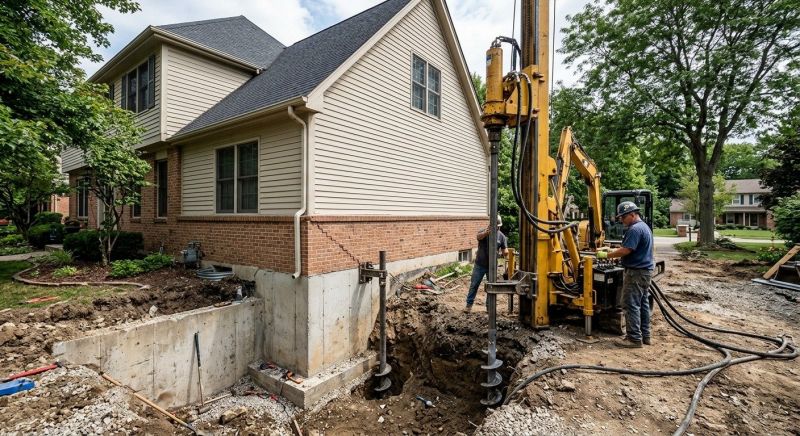 Helical Pile Installation in Bullitt County, KY