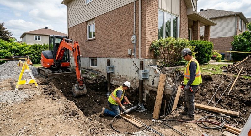 House Foundation Repair in New Albany, IN