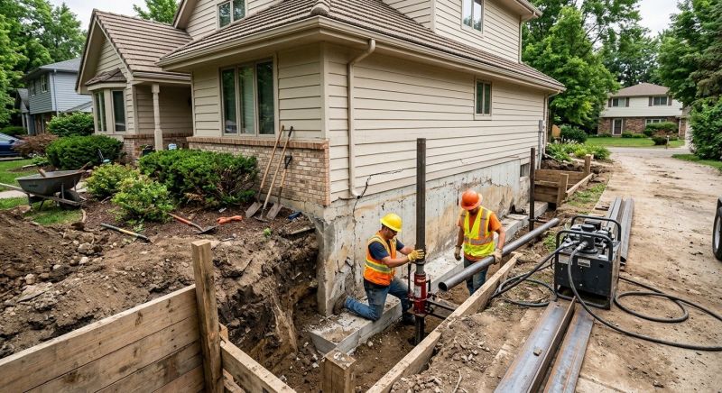 House Foundation Repair in Rineyville, KY