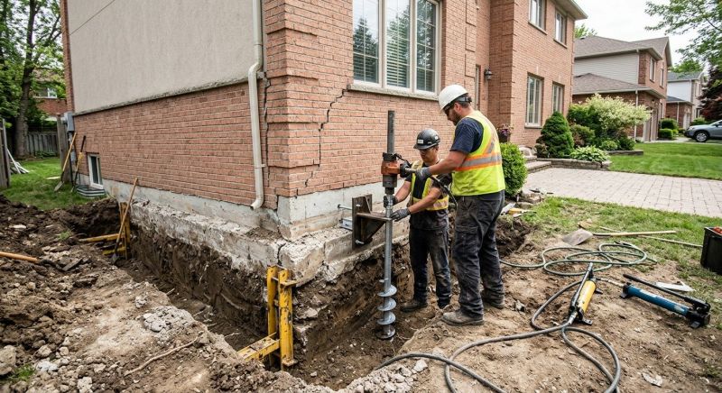 Sinking Foundation Repair in Elizabethtown, KY