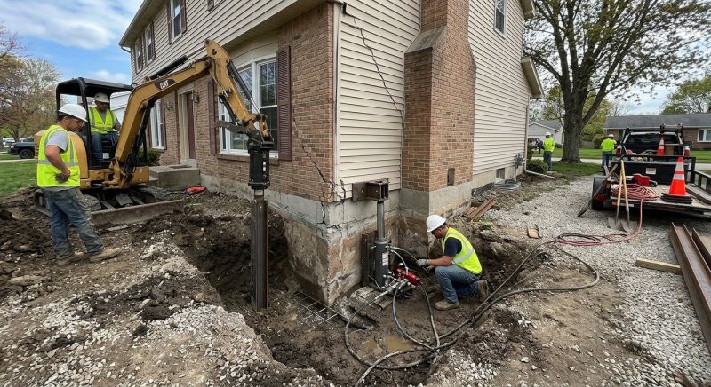 Sinking Foundation Repair in Meade County, KY