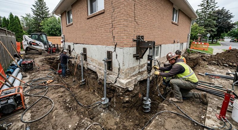 Sinking Foundation Repair in Mount Washington, KY