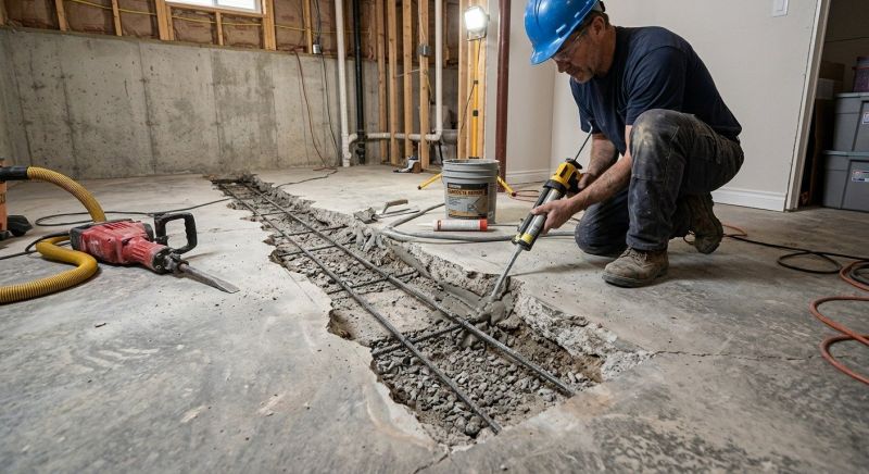 Slab Foundation Repair in Bullitt County, KY